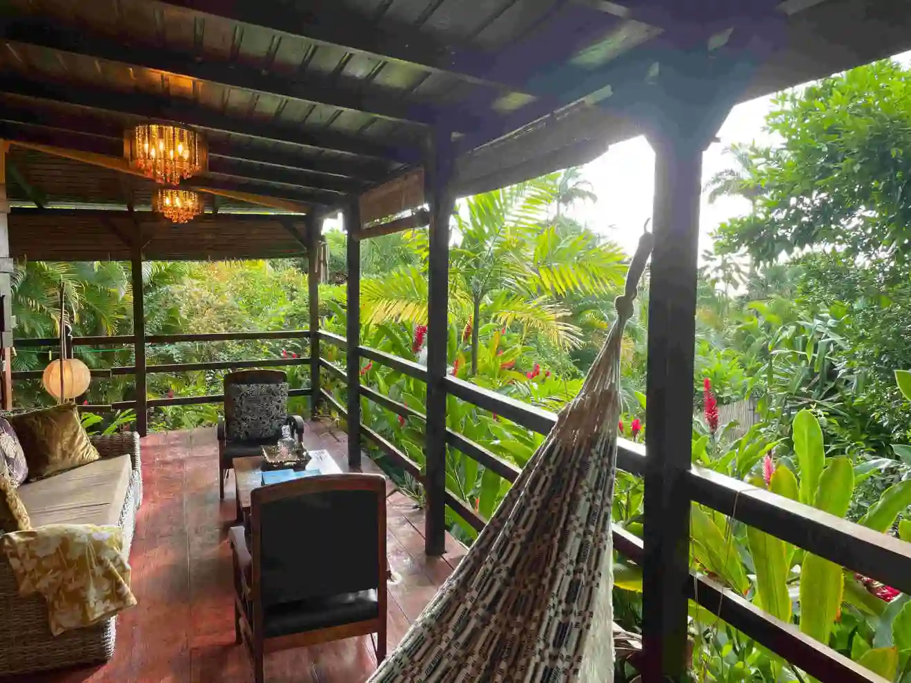 The Manguier terrace where you'll love relaxing